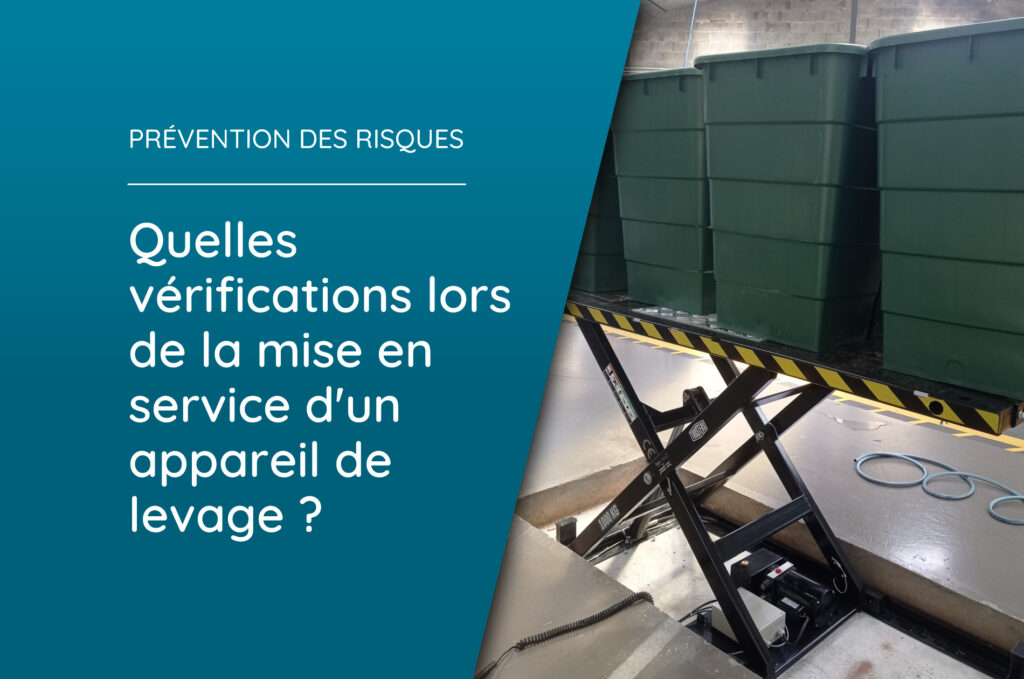 Vérifications mise en service appareil de levage